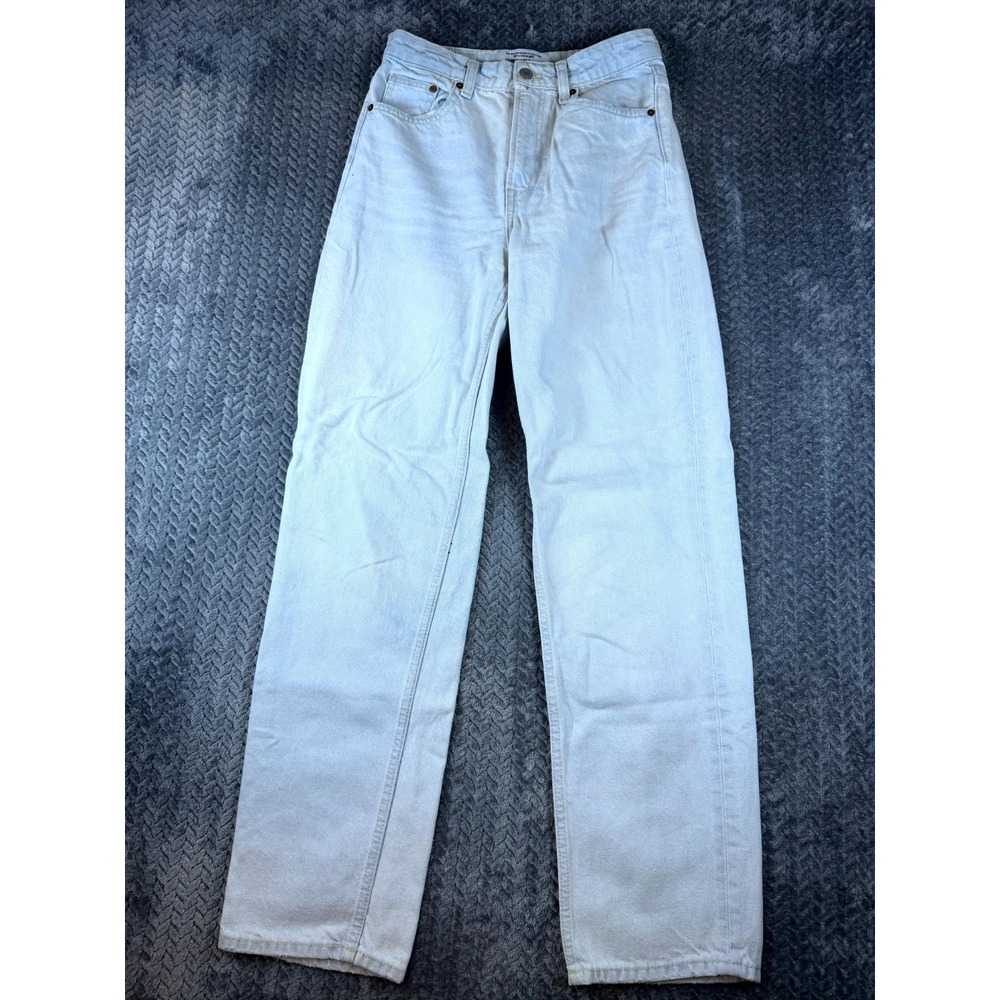 H&M The Water Saving Collection 90s Straight Jeans Womens 4 Light Blue Denim
